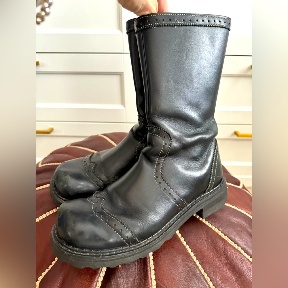 Older style John Fluevog boots - black leather